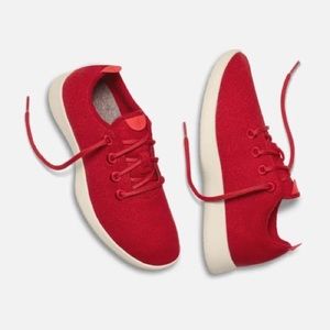 Allbirds Red Women’s Wool Runners (Cream Sole)